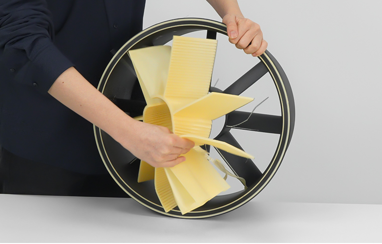 簡単に剥がせるサポート材